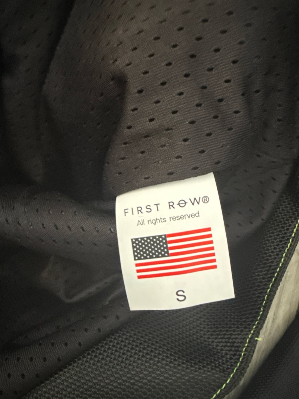 First Row Jacket - Intellectual Property Mesh Motorcycle - Size Small - Picture 7 of 8